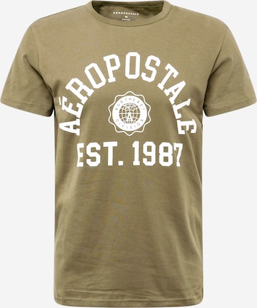 T-Shirt AÉROPOSTALE en vert : devant