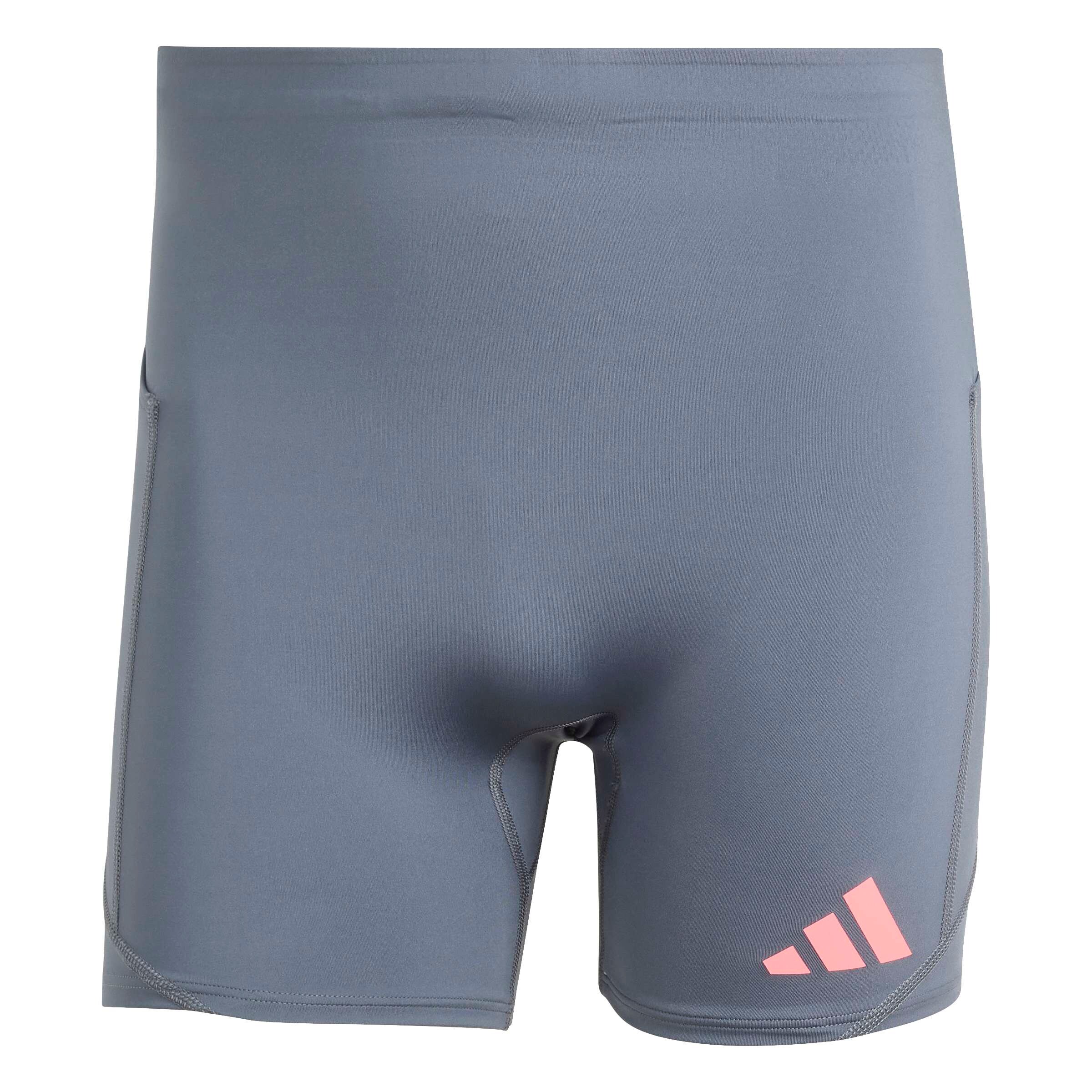 ADIDAS PERFORMANCE Pantalon de sport 'ADIZERO' en S en gris basalte / rose, Vue avec produit