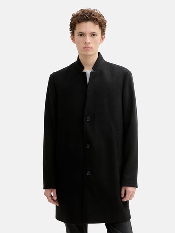 TOM TAILOR DENIM Between-Seasons Coat in Black: front