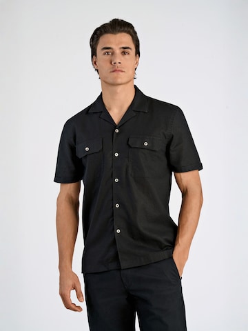 Lindbergh Regular fit Overhemd in Zwart