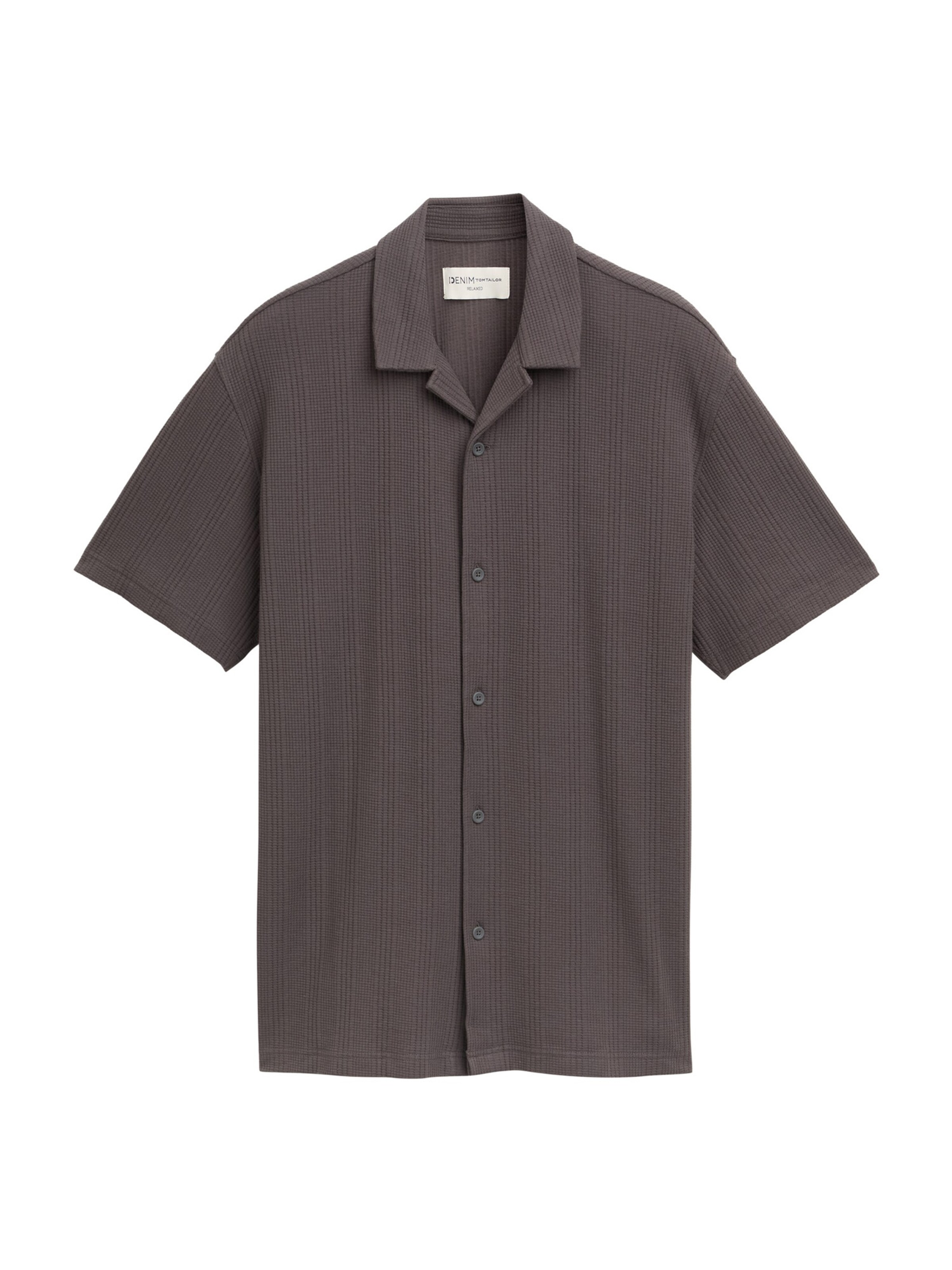 TOM TAILOR DENIM Mugav suurus Triiksärk, värv hall: eest vaates