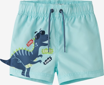 NAME IT Uimashortsit 'NMMZakan' värissä vihreä: etupuoli