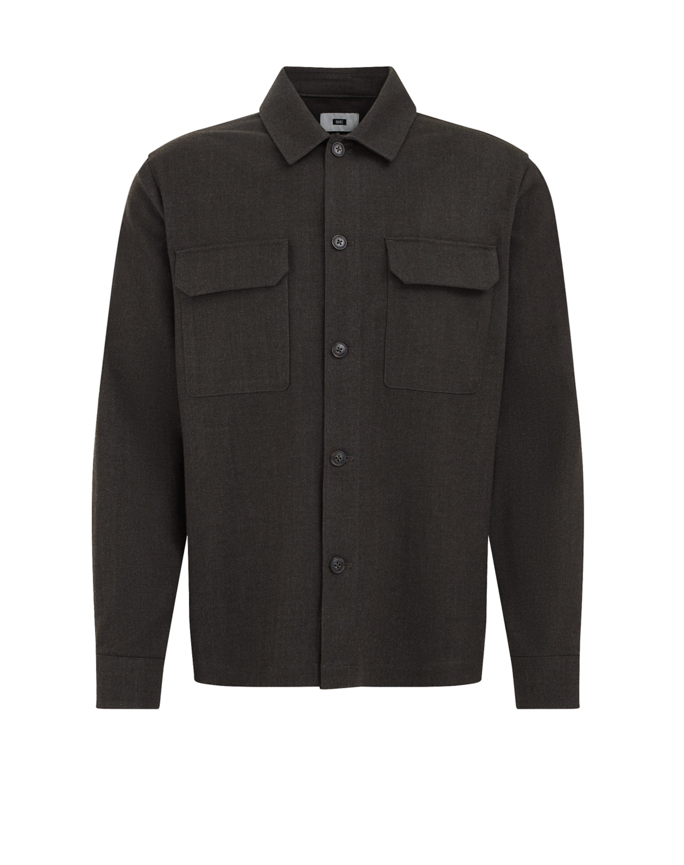 WE Fashion Between-season jacket in Brown: front