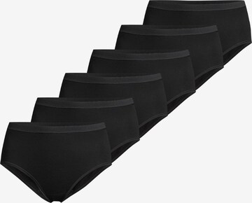 CON-TA Slip 'Feinripp' in Black: front