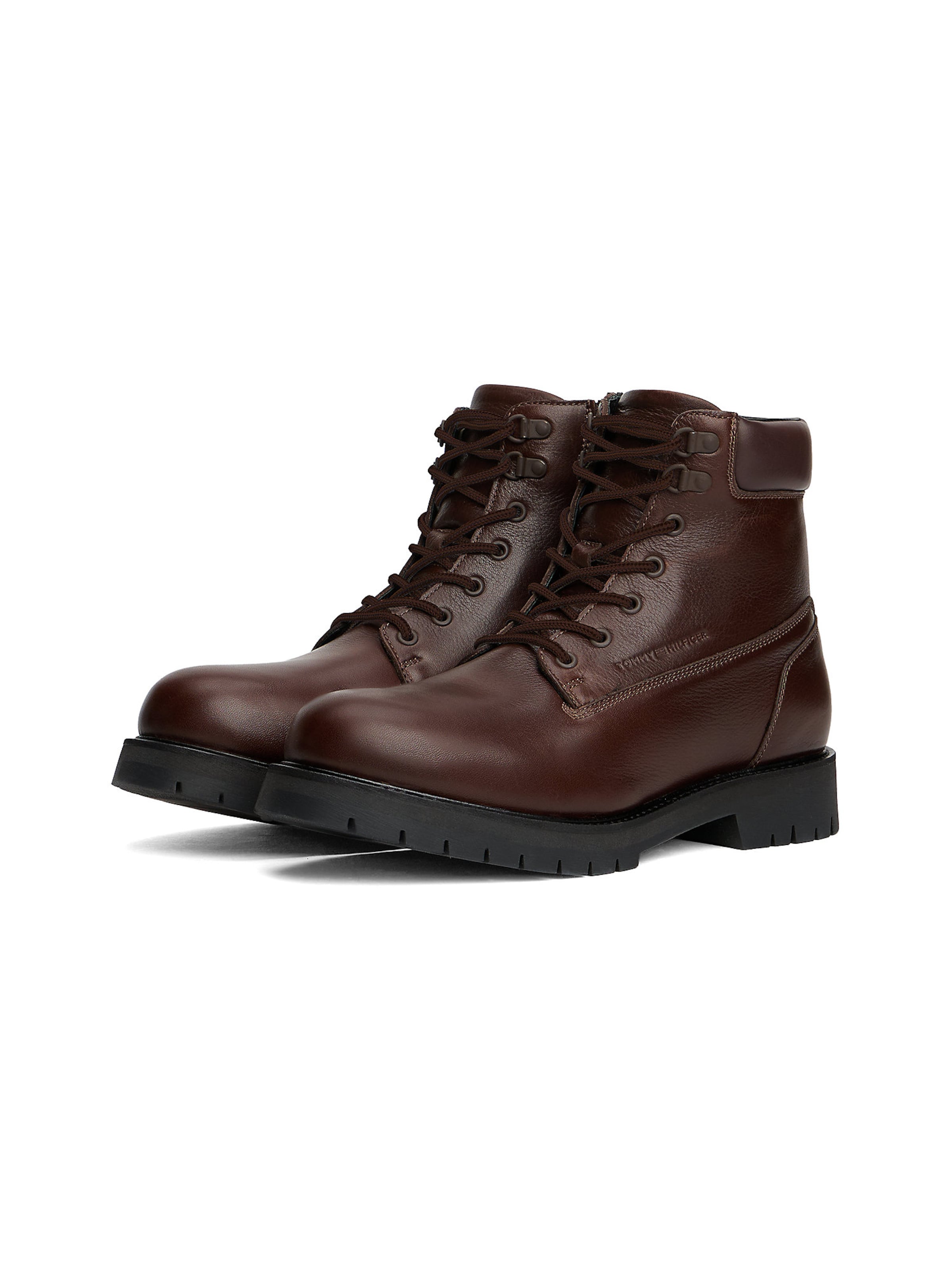 Bottines à lacets TOMMY HILFIGER en marron
