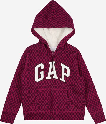 GAP Zip-Up Hoodie in Purple: front