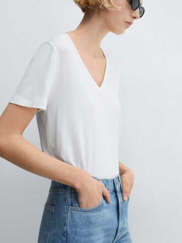 T-shirt 'VISPI' MANGO en blanc