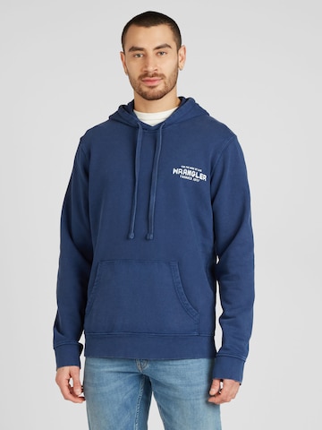 WRANGLER Sweatshirt in Blauw: voorkant