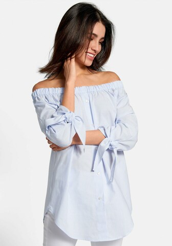 Emilia Lay Blouse in Blauw: voorkant