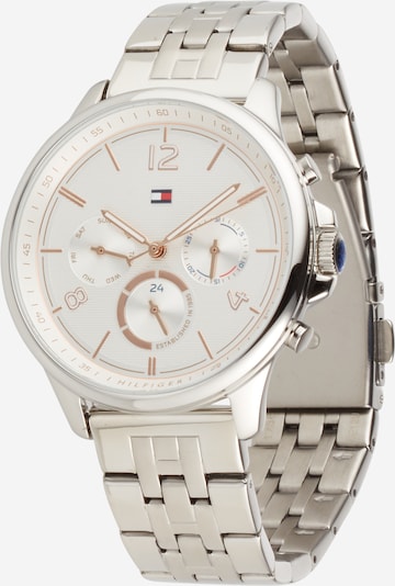 TOMMY HILFIGER Analog watch in Silver / White, Item view