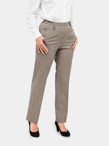 Goldner Regular Pantalon in Bruin: voorkant