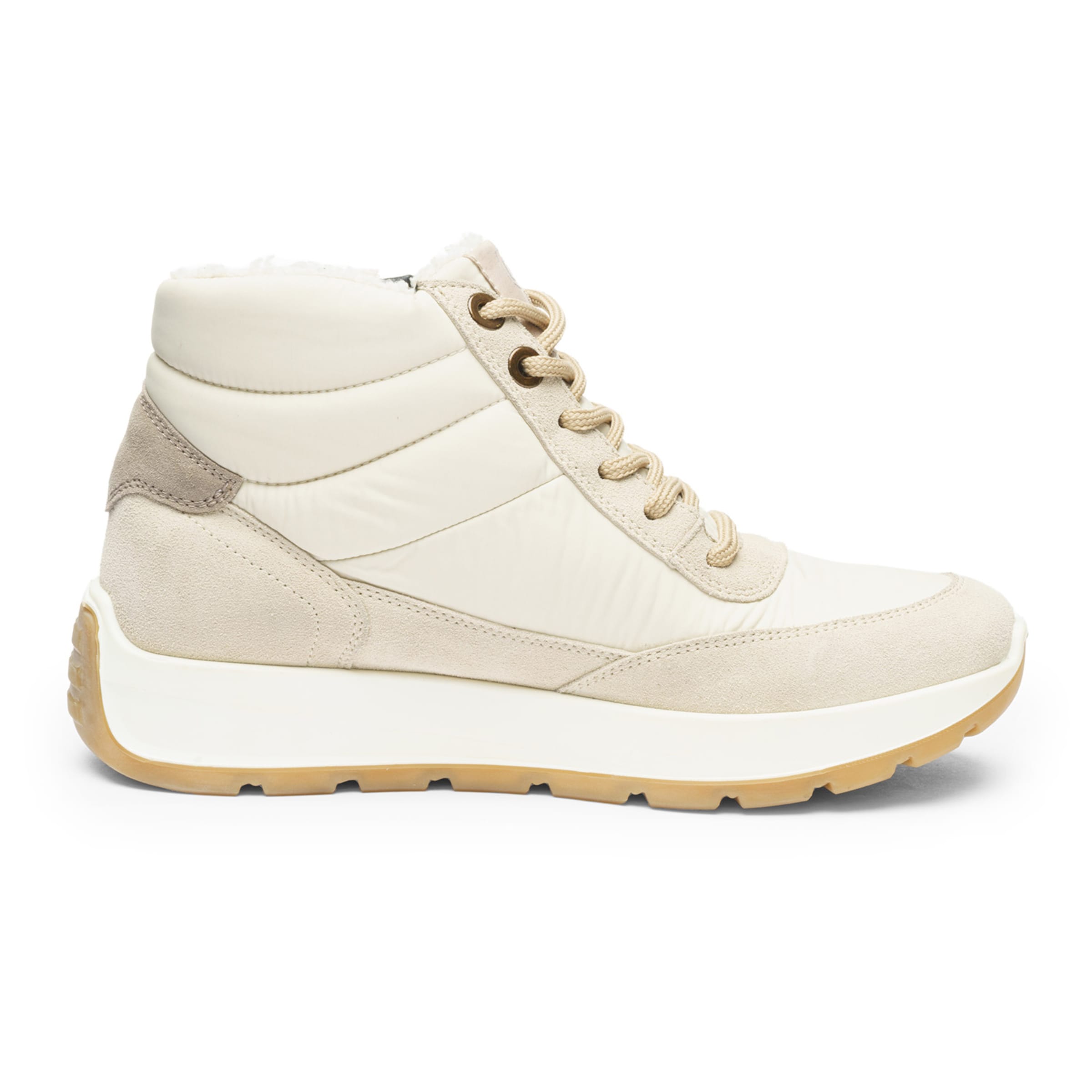 ARA Lace-Up Ankle Boots in Beige