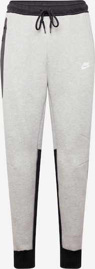 Nike Sportswear Pantalón 'TECH FLEECE' en gris moteado / negro / blanco, Vista del producto