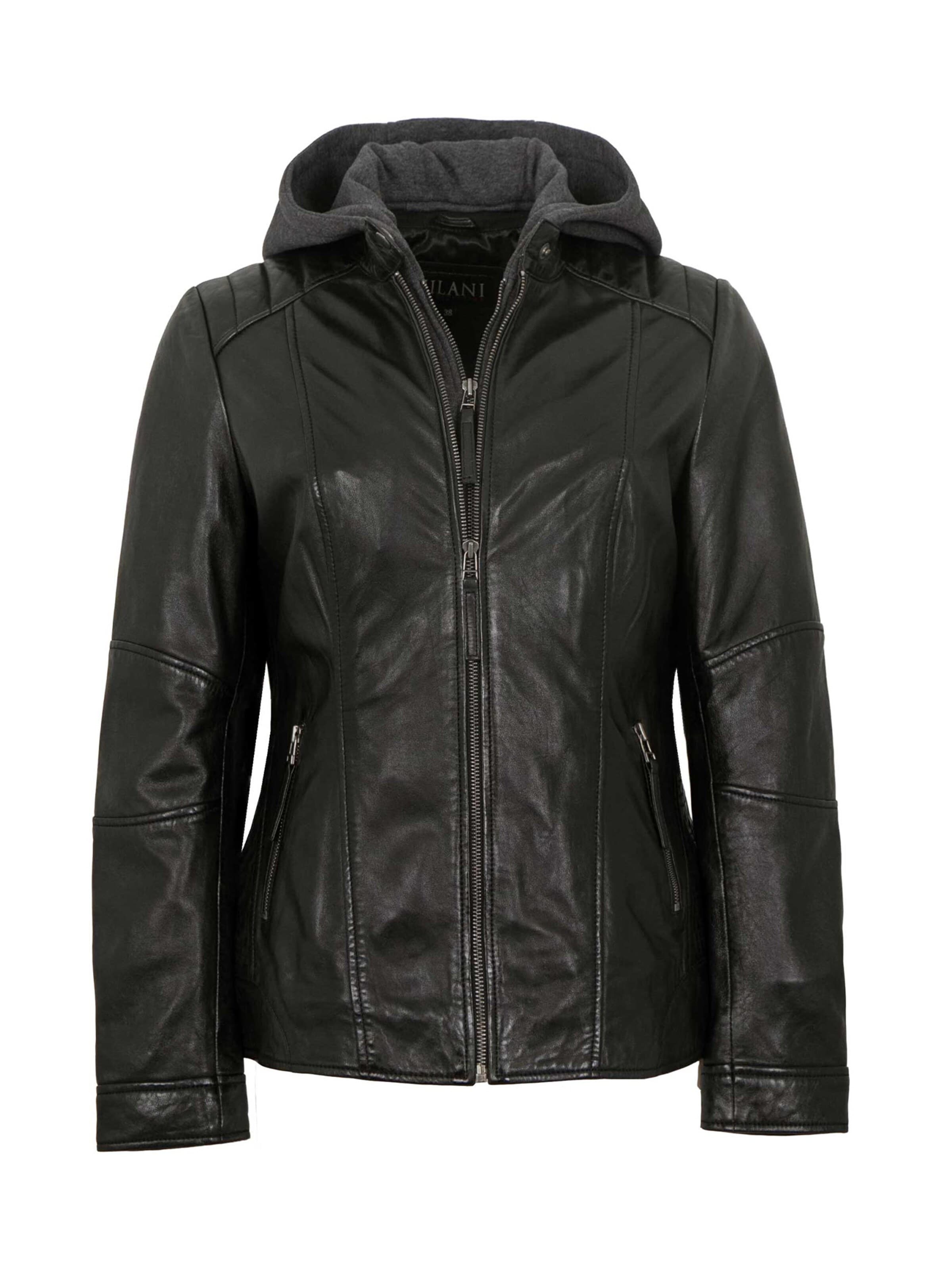 Veste mi-saison 'Iris' Jilani en noir : devant