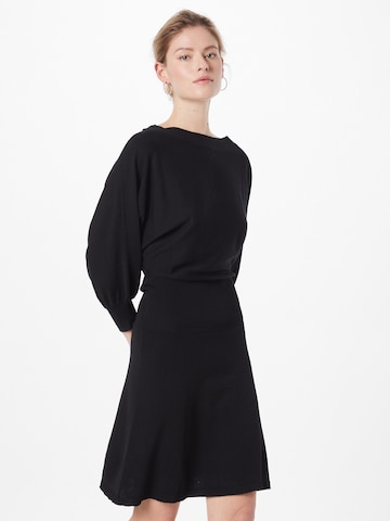 minus Плетена рокля 'Lovana' в черно: отпред