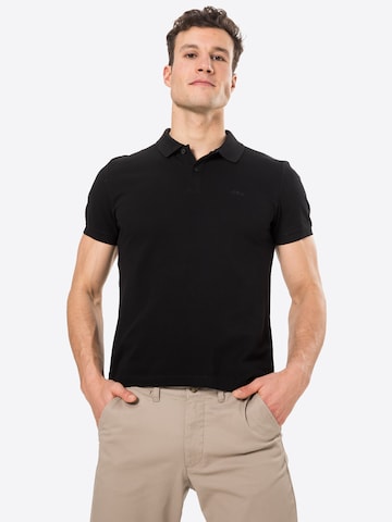 s.Oliver Poloshirt in Schwarz: predná strana