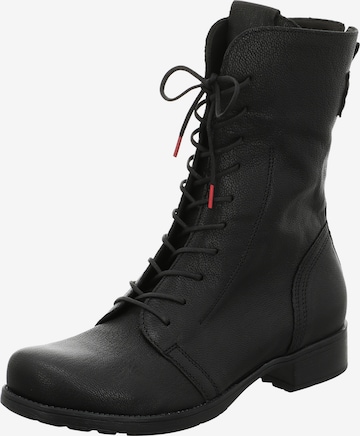THINK! Lace-Up Ankle Boots 'Denk!' in Black ABOUT YOU