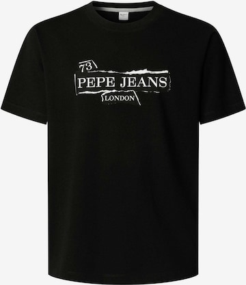 T-Shirt 'GRIFFIN TEE' Pepe Jeans en noir : devant