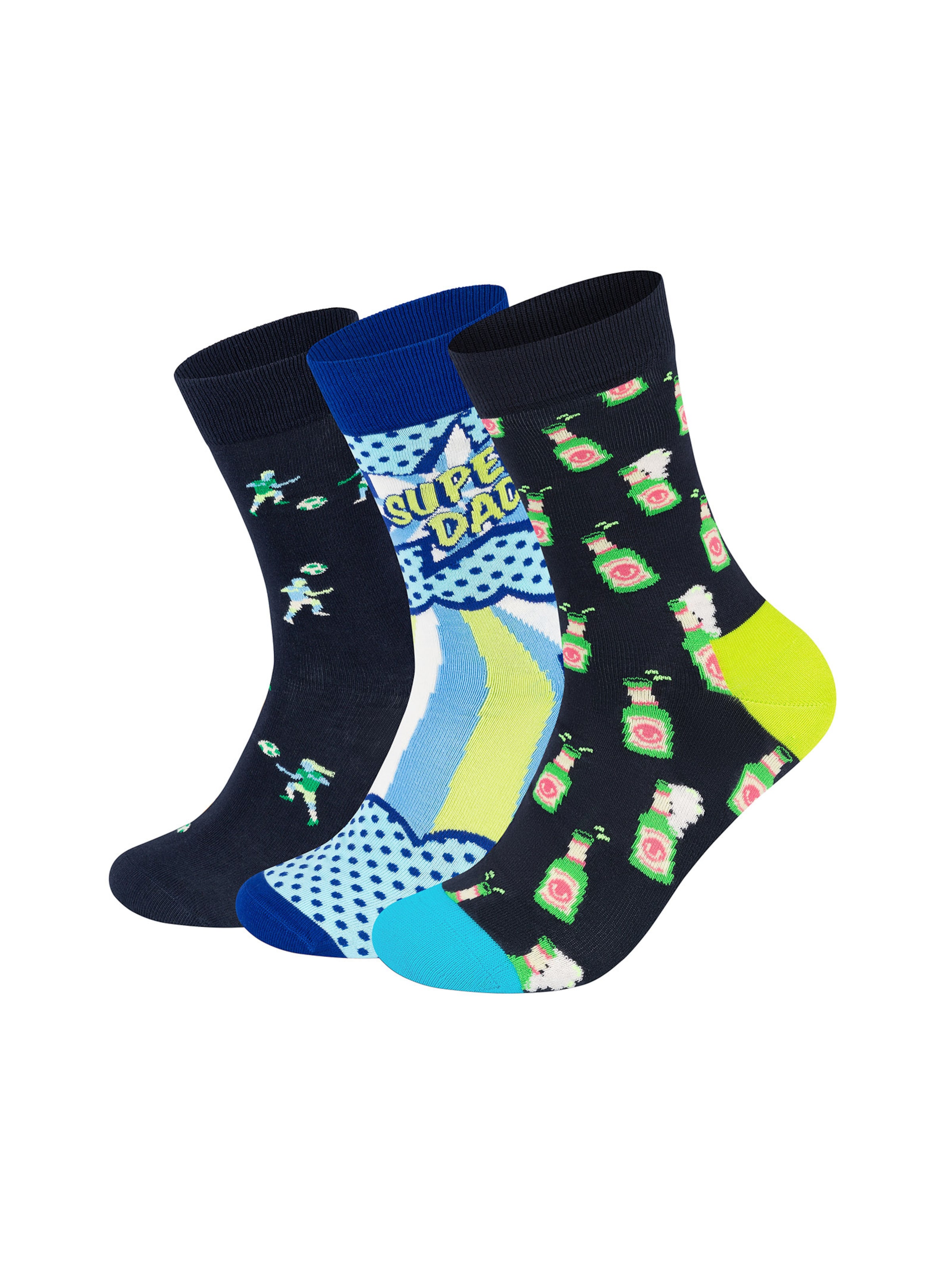 Happy Socks Socks 'Father's Day' in Mixed colours: front