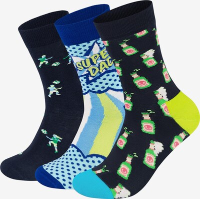 Happy Socks Sokker 'Father's Day' i blandingsfarvet, Produktvisning