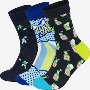 Happy Socks Socken 'Father's Day' in Blau: predná strana