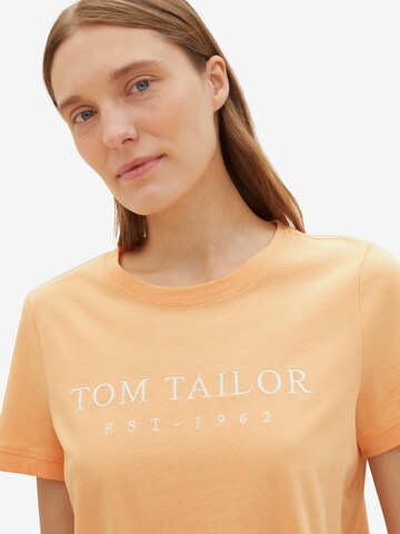 TOM TAILOR T-Shirt in Orange