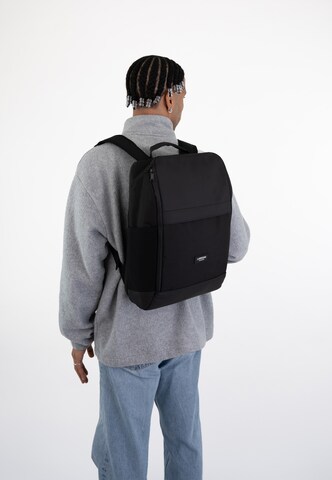 LARKSON Rucksack 'Niklas' in Schwarz: Rückseite