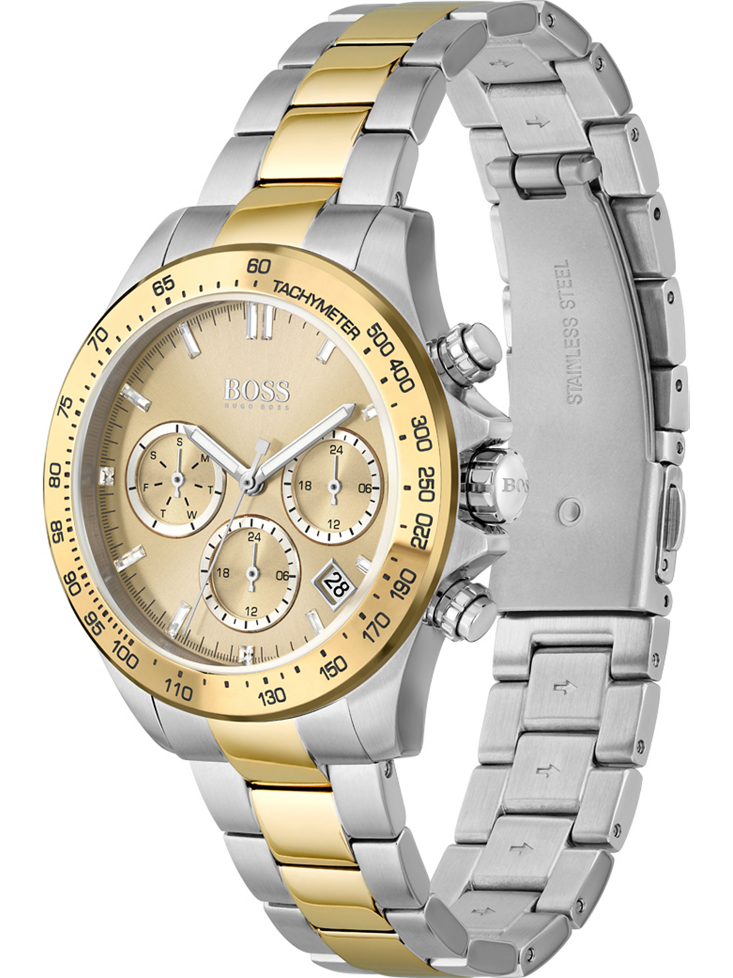 BOSS Casual Uhr in Gold, Silber 