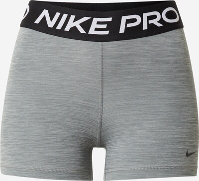 NIKE Pantalon de sport 'Pro' en gris chiné / noir / blanc, Vue avec produit
