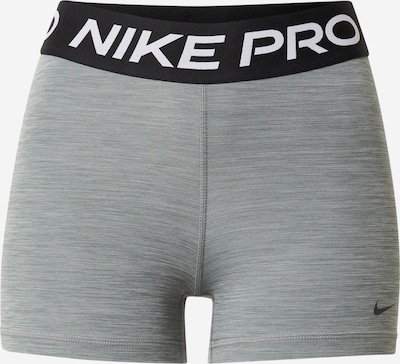 NIKE Workout Pants in mottled grey / Black / White, Item view