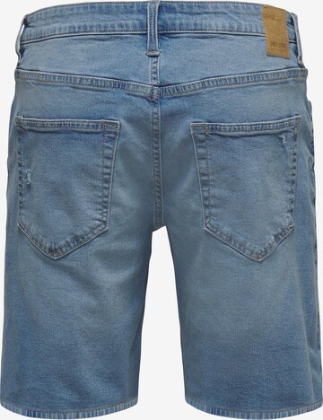 Regular Jeans 'Avi' de la Only & Sons pe albastru