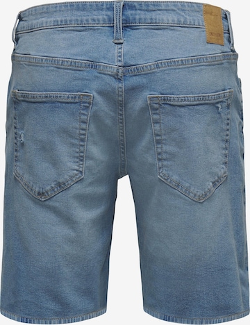 Only & Sons Regular Shorts 'Avi' in Blau