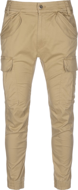 ALPHA INDUSTRIES Tapered Hose 'Airman' in Beige