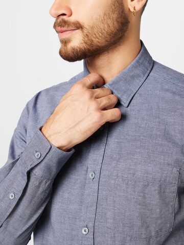 s.Oliver Regular fit Button Up Shirt in Blue