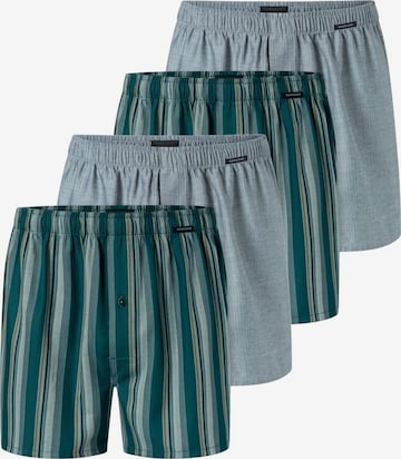 SCHIESSER Boxer shorts 'Web' in Green: front