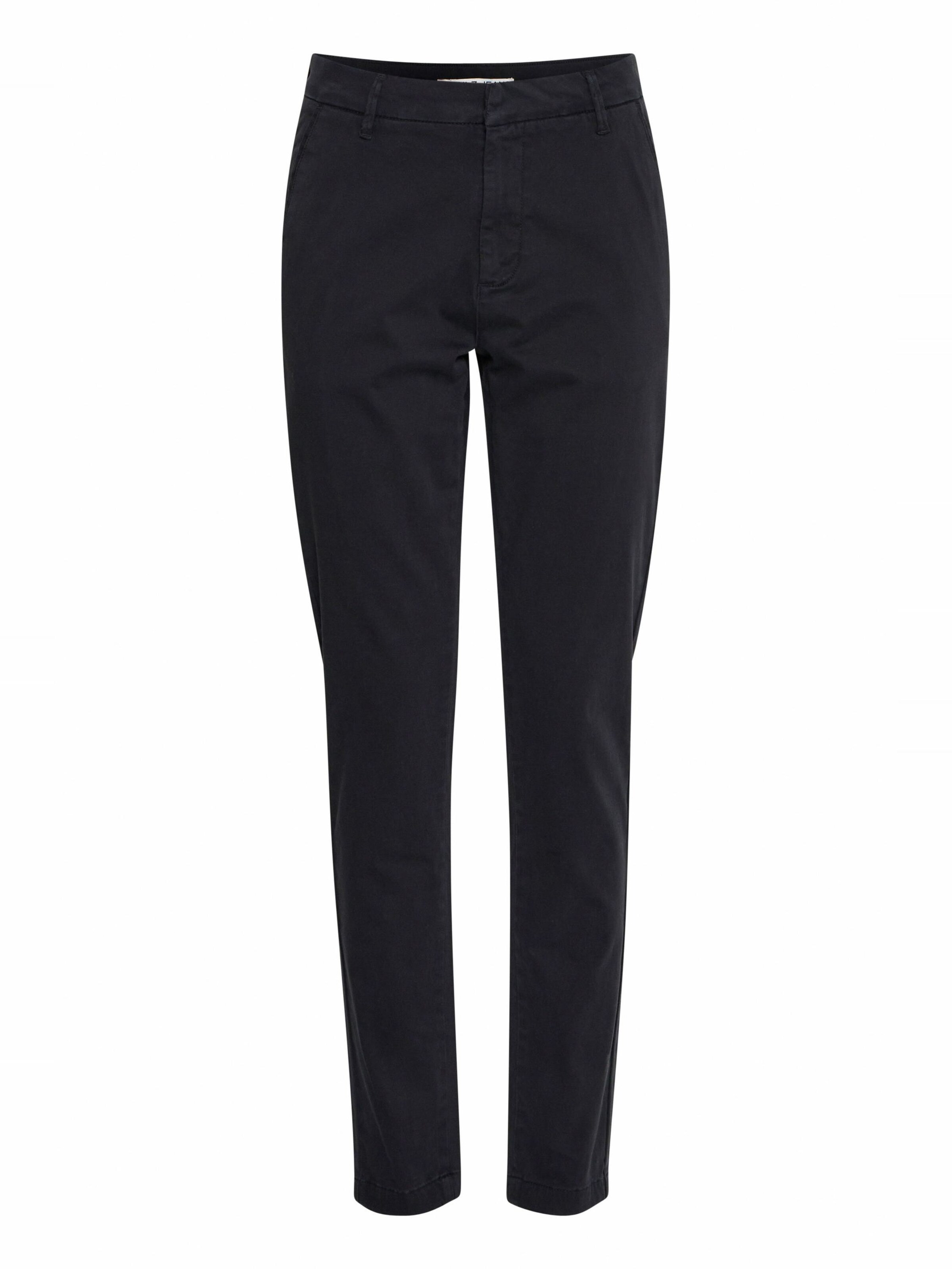 PULZ Jeans Regular Chino trousers 'PZBONNIE' in Black: front