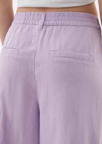 Wide Leg Pantalon QS en violet