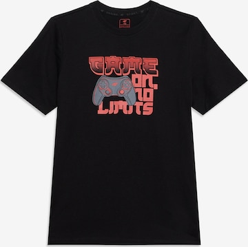 Maglia funzionale di 4F Junior in nero: frontale