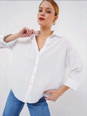 Bigdart Blouse in Wit: voorkant