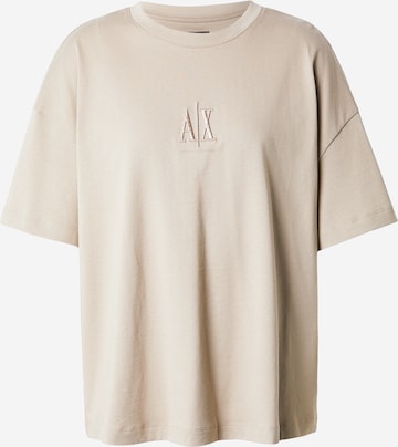 T-shirt ARMANI EXCHANGE en beige : devant