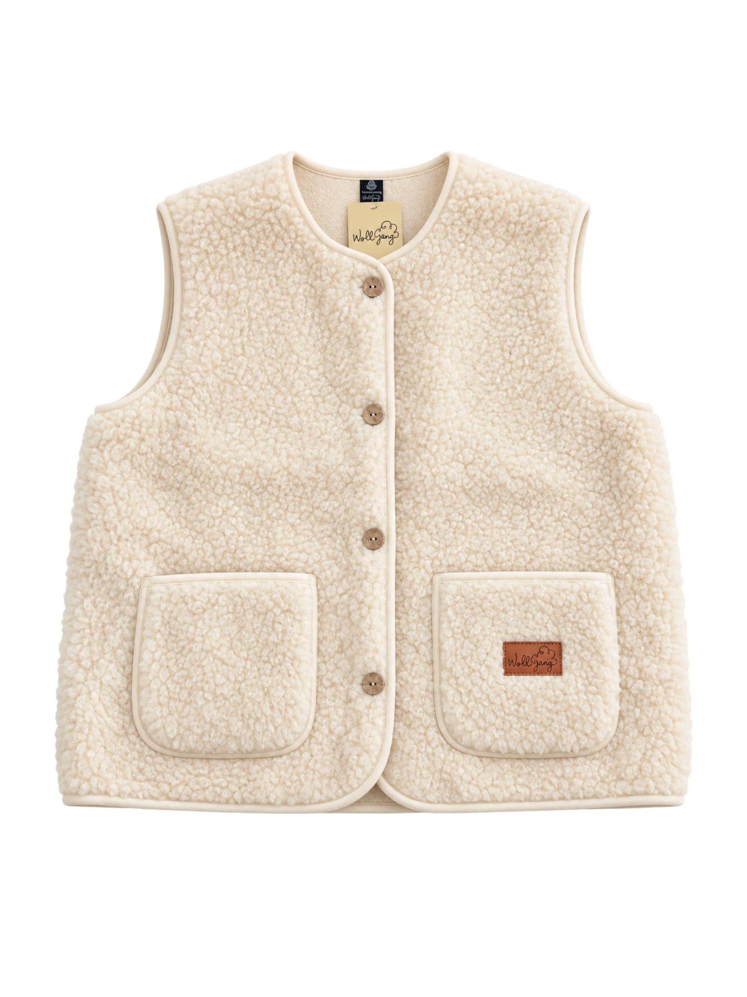 awoolco Vest 'Bellawe' in Beige: front
