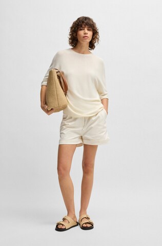 Regular Pantalon 'Taschi' BOSS en beige