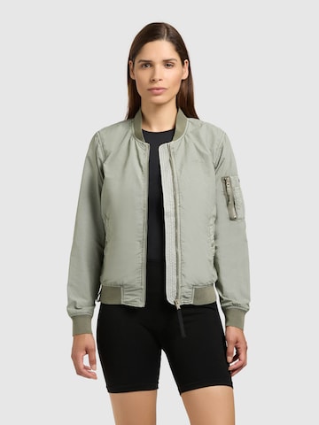 khujo Übergangsjacke 'Denz' in Grün: Vorderseite