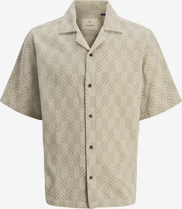 JACK & JONES Comfort fit Button Up Shirt 'JPRBLUVincent' in Green: front
