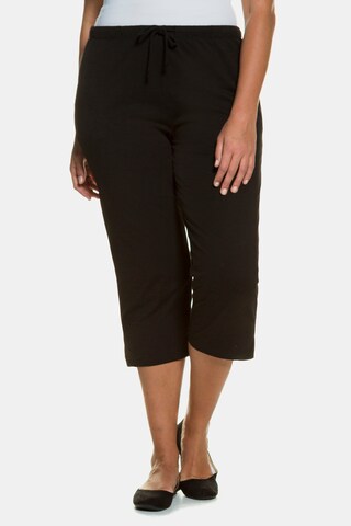 Ulla Popken Regular Pants in Black: front