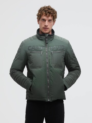 CAMP DAVID Winter Jacket in Green: front