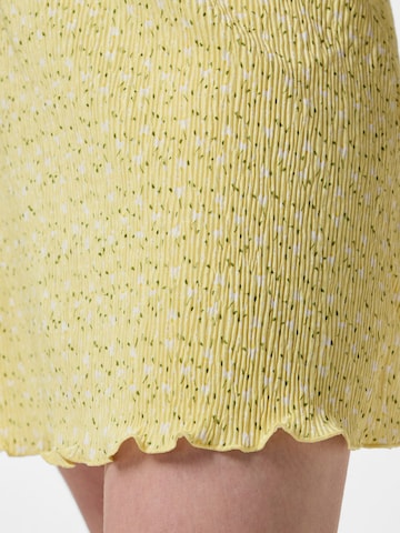 PIECES - Falda 'FLORA' en amarillo
