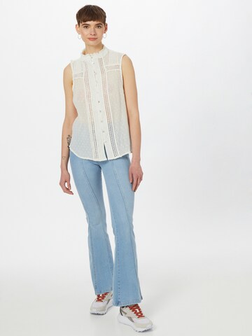 PULZ Jeans - Blusa 'AITA' en beige