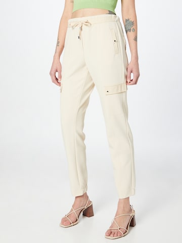 COMMA Regular Broek in Beige: voorkant