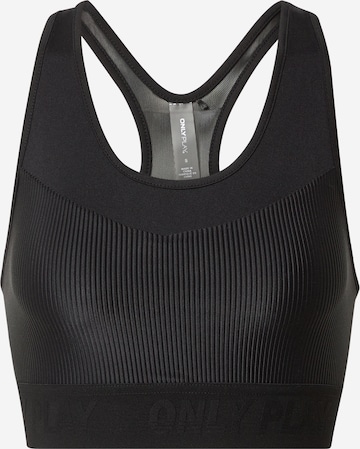 ONLY PLAY Bustier Sport-BH 'Minel' in Schwarz: predná strana